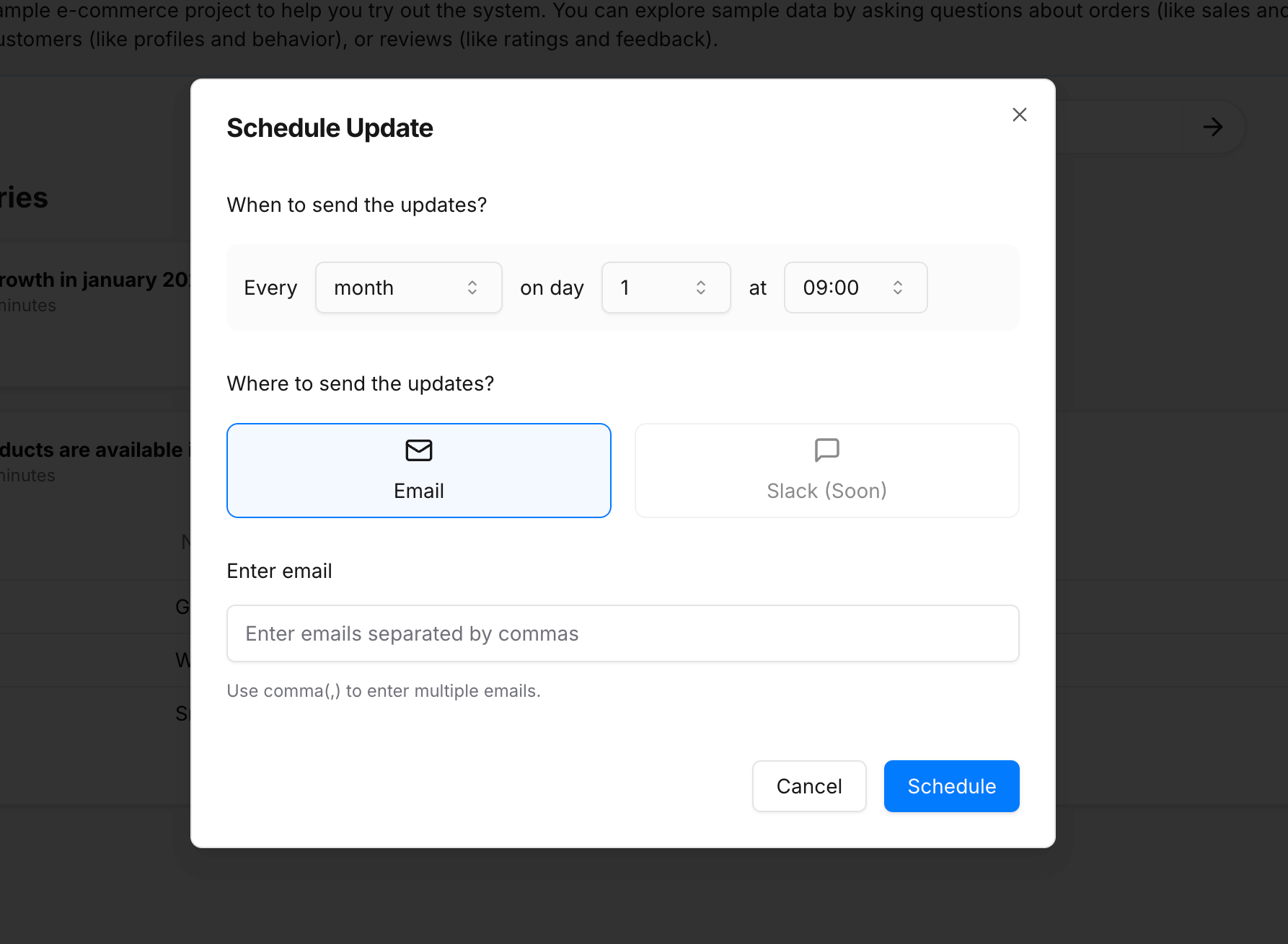 Scheduled Reports
